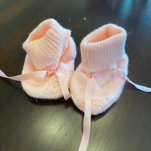 Pink Knit Booties
